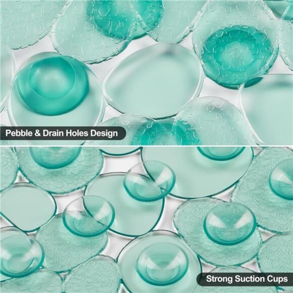 Bath Mats for Bathroom Tub 27x14 Inch,Bath Mat for Tub Feels Great on Tired - Picture 3 of 7